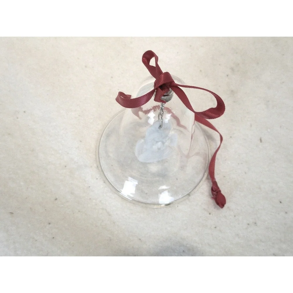 Crystal Angel Bell Ornament, Christmas,‎ Holiday Décor, Avon, Gallery Originals,